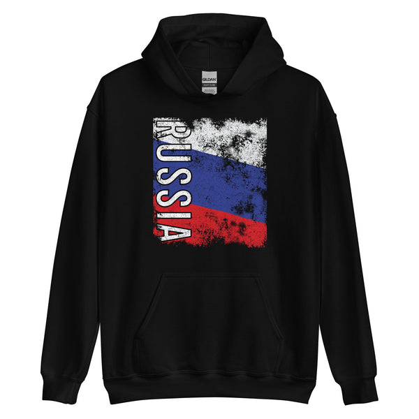 Russia Flag - Distressed Flag Hoodie