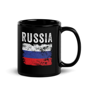 Russia Flag Distressed - Russian Flag Mug