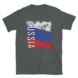 Russia Flag Distressed T-Shirt