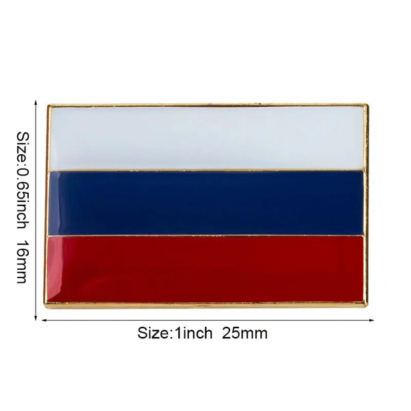 Russia Flag Lapel Pin - Enamel Pin Flag