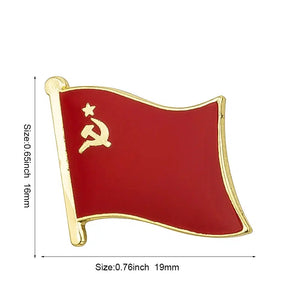 Russia Flag Lapel Pin - Enamel Pin Flag