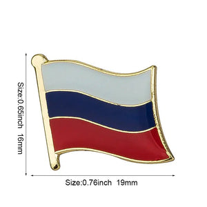 Russia Flag Lapel Pin - Enamel Pin Flag