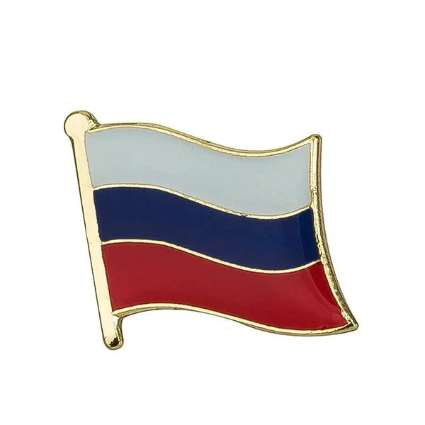 Russia Flag Lapel Pin - Enamel Pin Flag