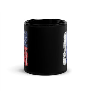 Russia USA Flag - Half American Mug