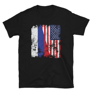 Russia USA Flag - Half American T-Shirt