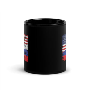 Russia USA Flag Mug