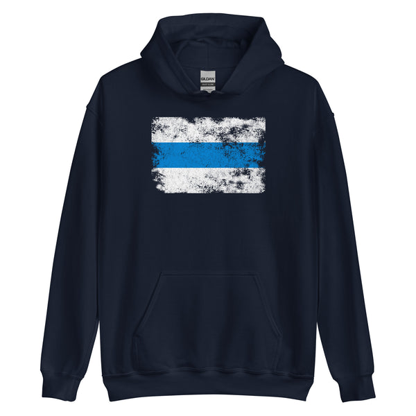 Russian Anti War - White Blue White Flag Hoodie