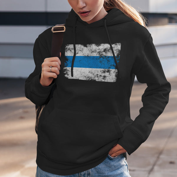 Russian Anti War - White Blue White Flag Hoodie