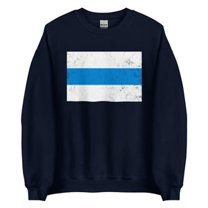Russian Anti War - White Blue White Flag Sweatshirt