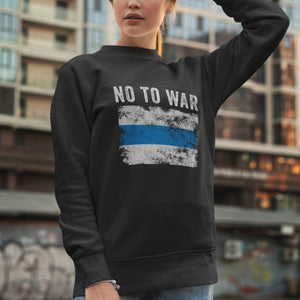 Russian Anti War - White Blue White Flag Sweatshirt