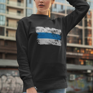 Russian Anti War - White Blue White Flag Sweatshirt