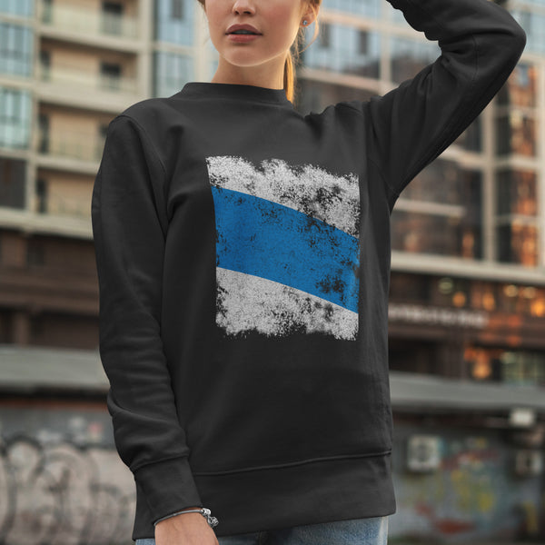 Russian Anti War - White Blue White Flag Sweatshirt