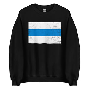 Russian Anti War - White Blue White Flag Sweatshirt