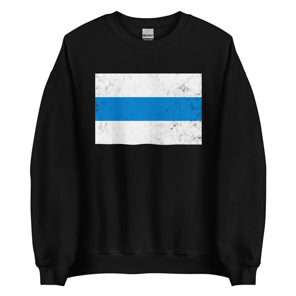 Russian Anti War - White Blue White Flag Sweatshirt