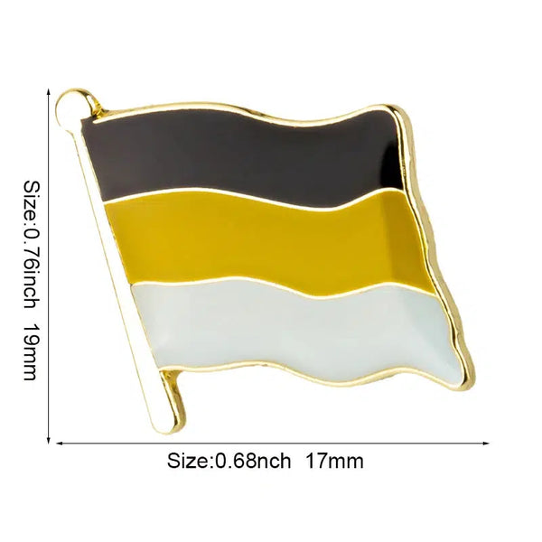 Russian Empire Flag Lapel Pin - Enamel Pin Flag