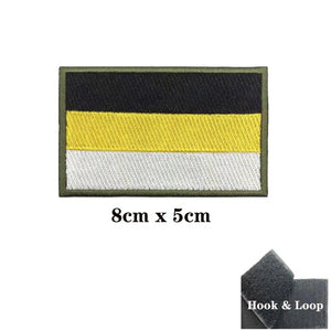 Russian Empire Flag Patch - Iron On/Hook & Loop Patch