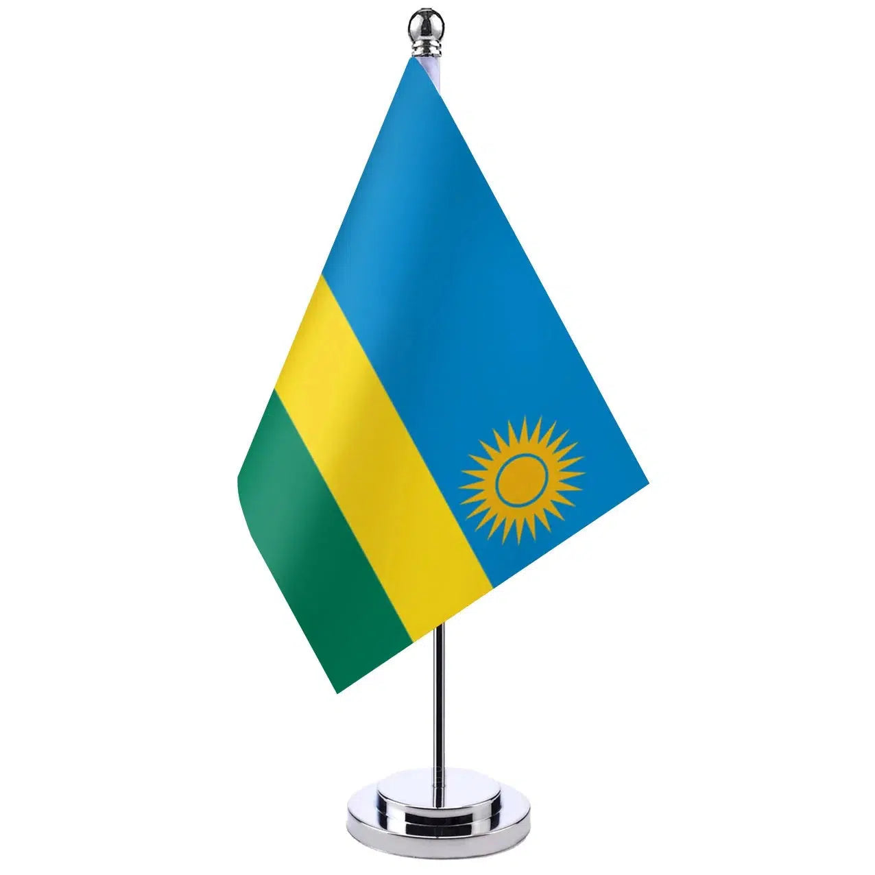 Rwanda Desk Flag - Small Office Table Flag