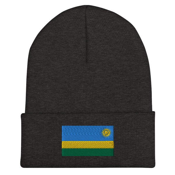 Rwanda Flag Beanie - Embroidered Winter Hat