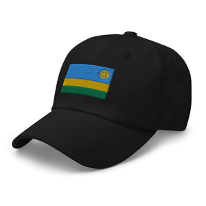 Rwanda Flag Cap - Adjustable Embroidered Dad Hat