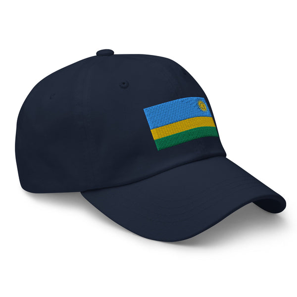 Rwanda Flag Cap - Adjustable Embroidered Dad Hat