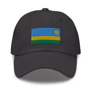 Rwanda Flag Cap - Adjustable Embroidered Dad Hat