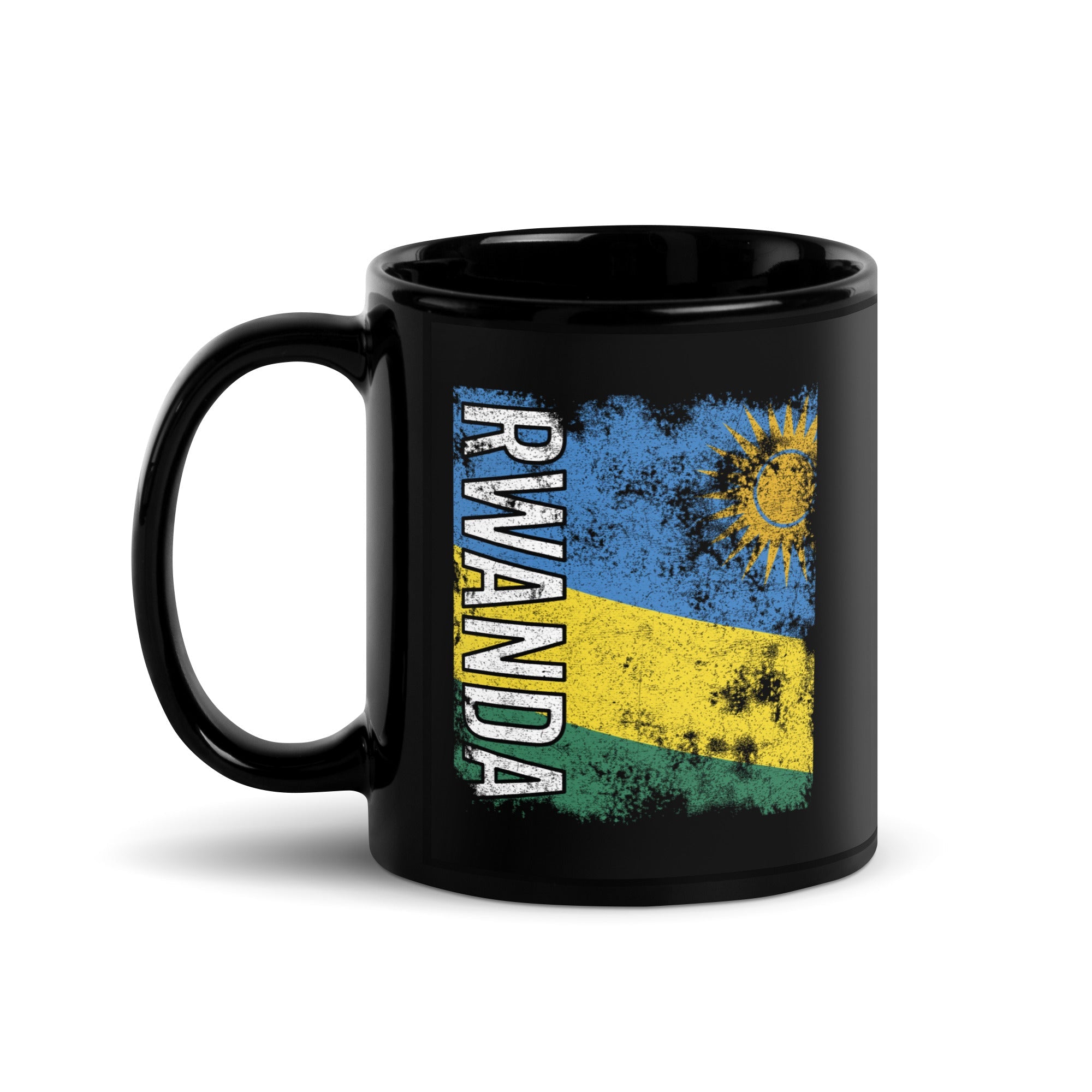 Rwanda Flag - Distressed Flag Mug