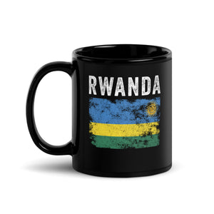 Rwanda Flag Distressed - Rwandan Flag Mug