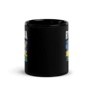 Rwanda Flag Distressed - Rwandan Flag Mug