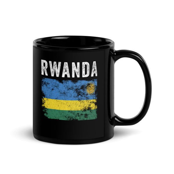 Rwanda Flag Distressed - Rwandan Flag Mug