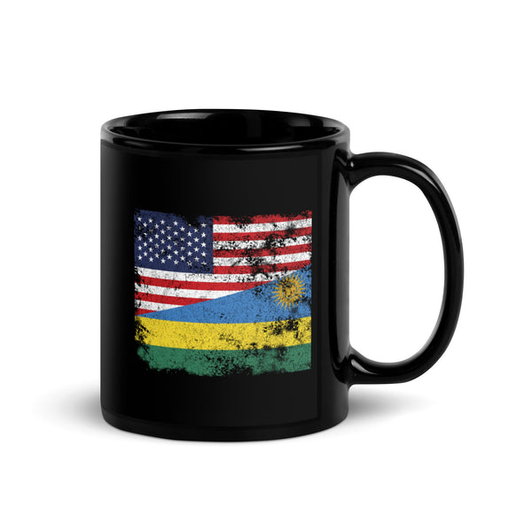 Rwanda USA Flag Mug