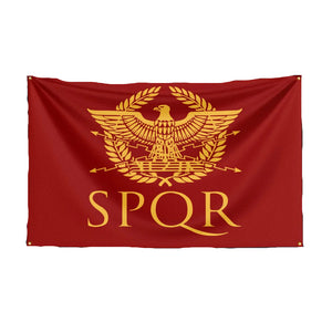 SPQR Flag - Roman Empire Flag - 90x150cm(3x5ft) - 60x90cm(2x3ft)
