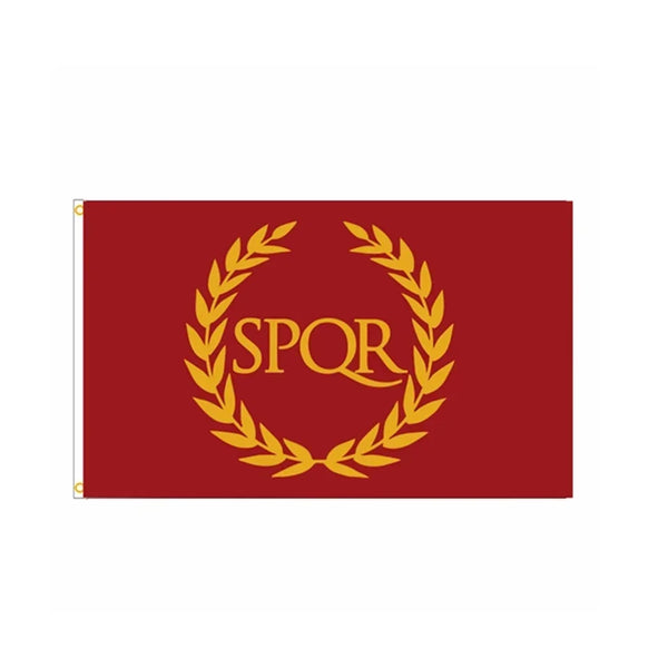 SPQR Flag - Roman Empire Flag - 90x150cm(3x5ft) - 60x90cm(2x3ft)