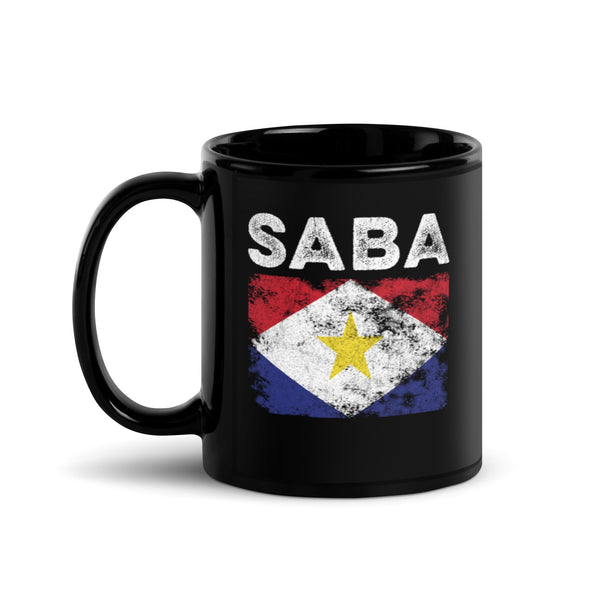 Saba Flag Distressed - Saban Flag Mug