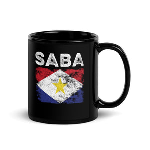 Saba Flag Distressed - Saban Flag Mug