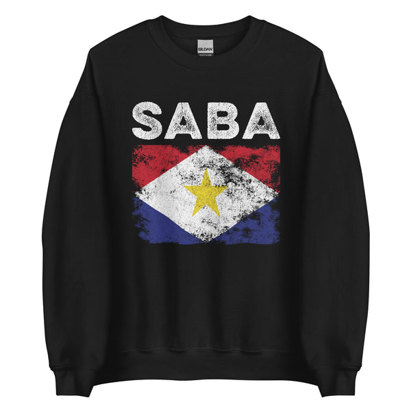 Saba Flag Distressed - Saban Flag Sweatshirt