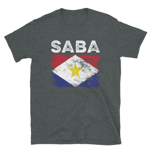 Saba Flag Distressed - Saban Flag T-Shirt