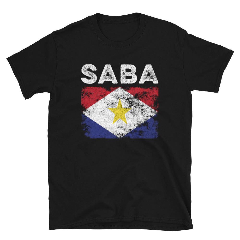 Saba Flag Distressed - Saban Flag T-Shirt