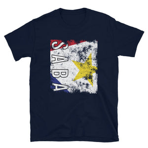 Saba Flag Distressed T-Shirt