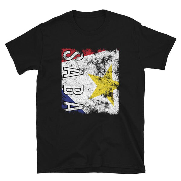 Saba Flag Distressed T-Shirt