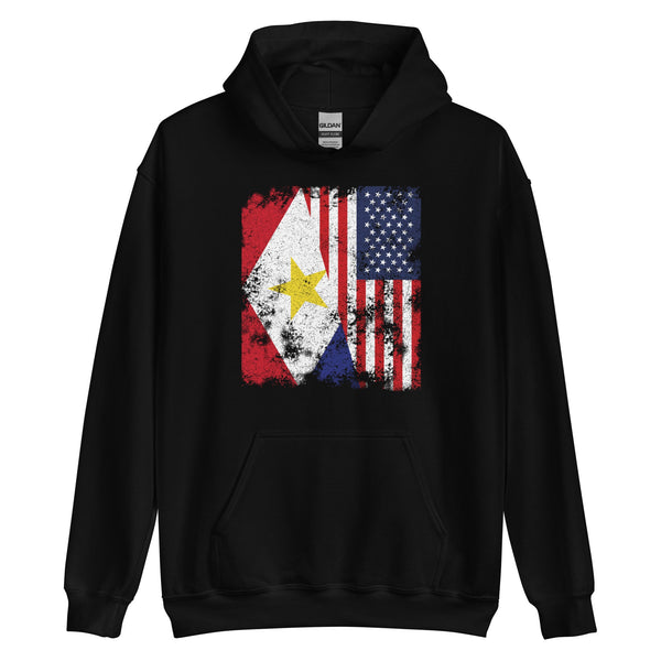 Saba USA Flag - Half American Hoodie