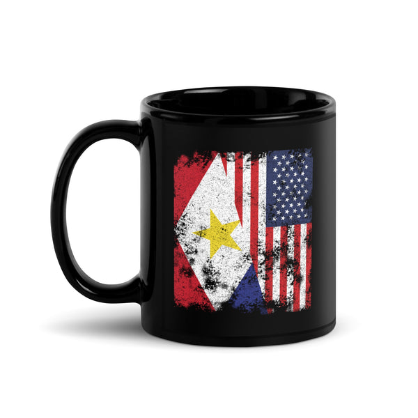 Saba USA Flag - Half American Mug