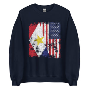 Saba USA Flag - Half American Sweatshirt