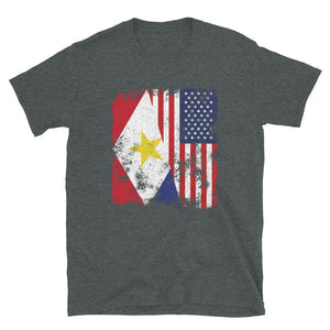 Saba USA Flag - Half American T-Shirt