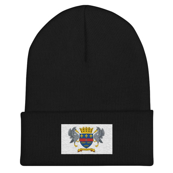 Saint Barthelemy Flag Beanie - Embroidered Winter Hat