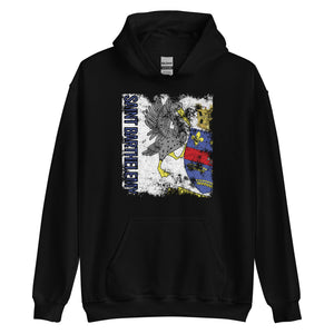 Saint Barthelemy Flag - Distressed Flag Hoodie