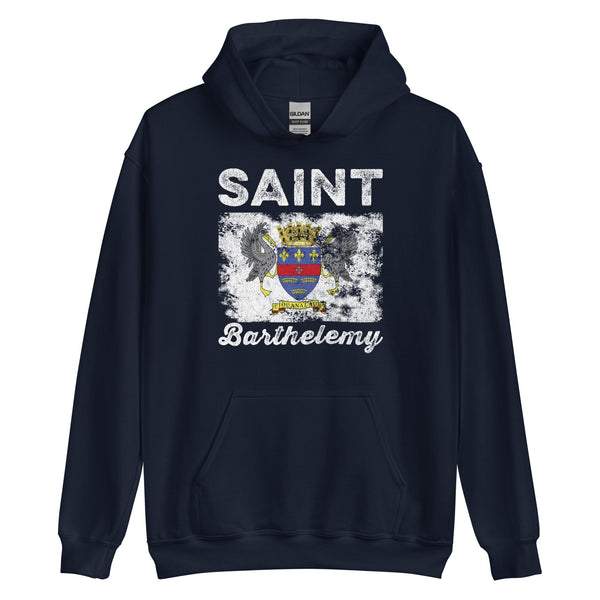 Saint Barthélemy Flag Distressed Hoodie