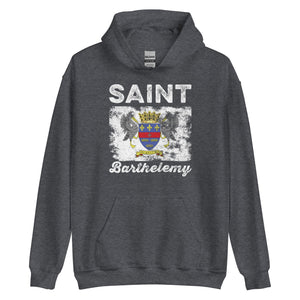 Saint Barthélemy Flag Distressed Hoodie