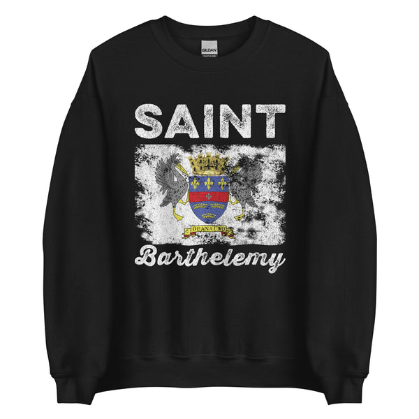 Saint Barthélemy Flag Distressed Sweatshirt