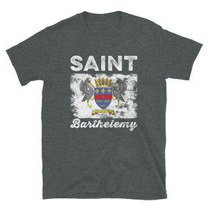 Saint Barthélemy Flag Distressed T-Shirt