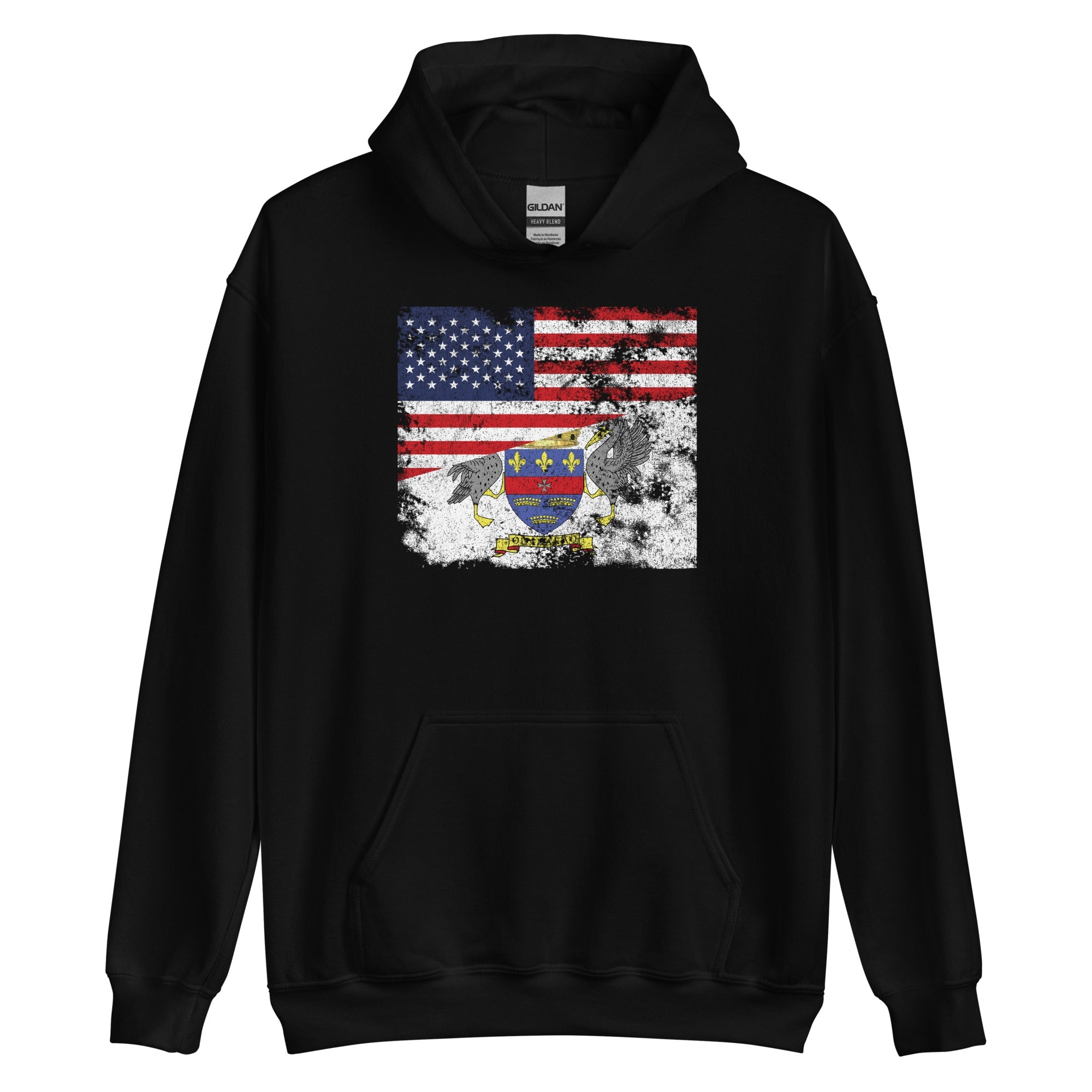 Saint Barthelemy USA Flag Hoodie